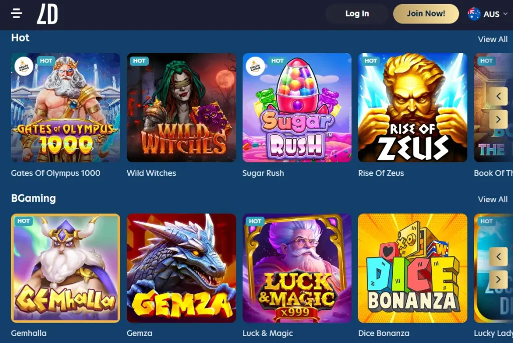 LuckyDreams Casino games