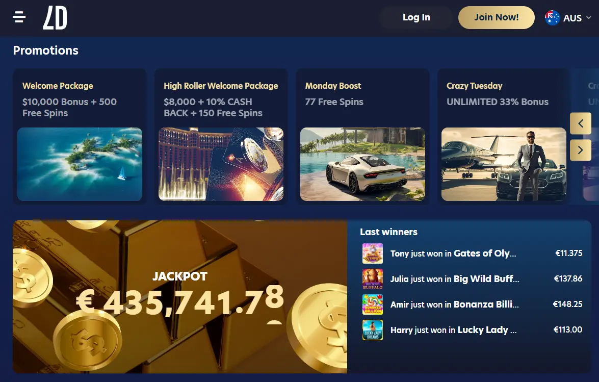 Lucky Dreams Casino Bonus